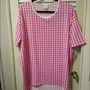 LuLaRoe gingham plaid Irma